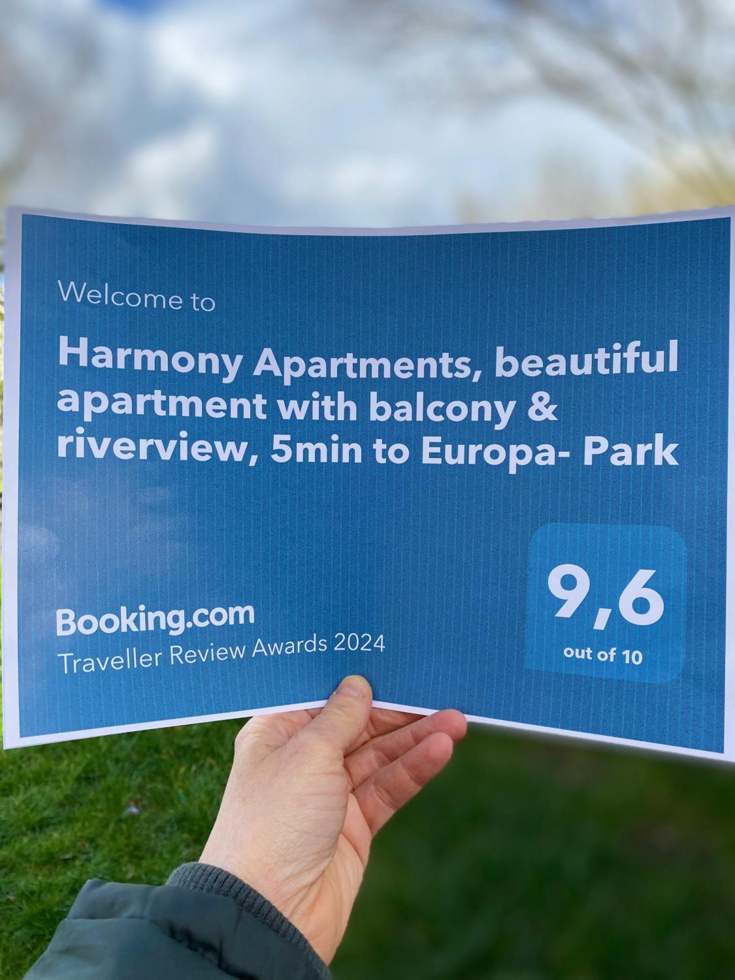 Harmony Apartment, Your Holiday Home In Rust With Balcony & River-View, 5Min To Europa-Park Dış mekan fotoğraf